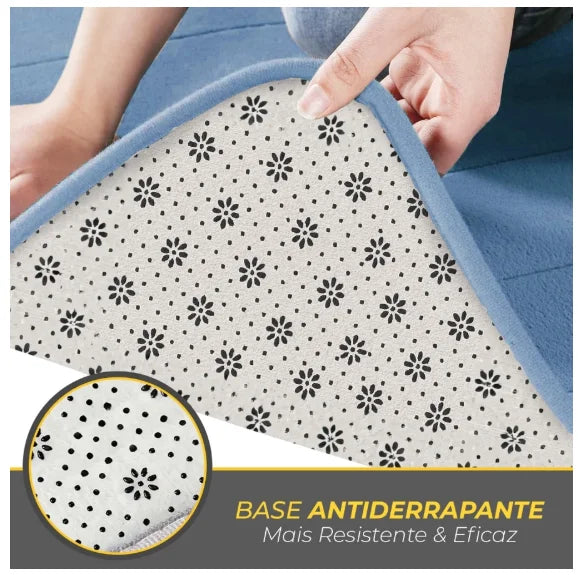 CloudStep™ - Tapete de Banheiro Ultra-Absorvente em Espuma de Memória