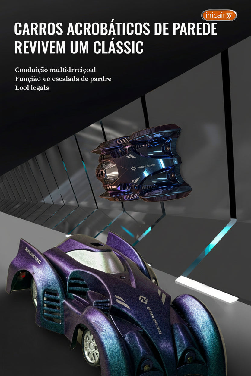 GravityDefy™ - O Carro que Escala Paredes e Tetos
