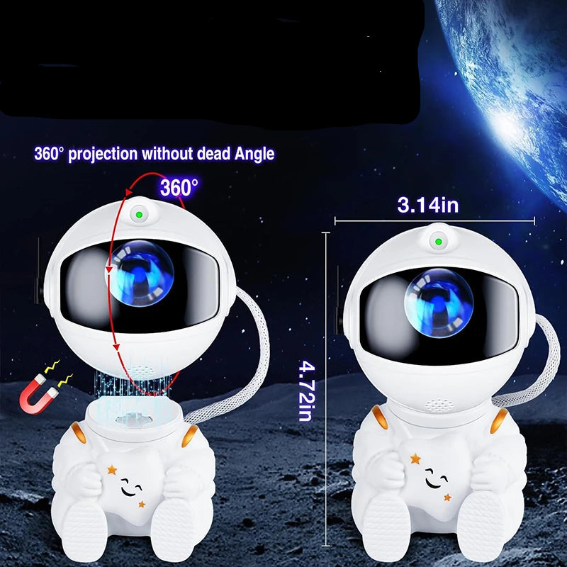 Astronauta Galáctico Pro™ - Projetor de Nebulosas 360º.
