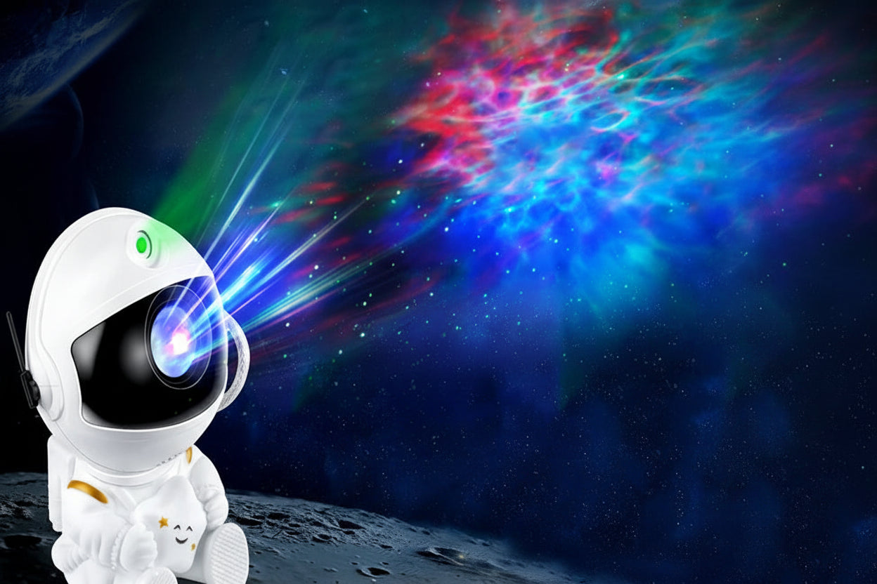 Astronauta Galáctico Pro™ - Projetor de Nebulosas 360º.
