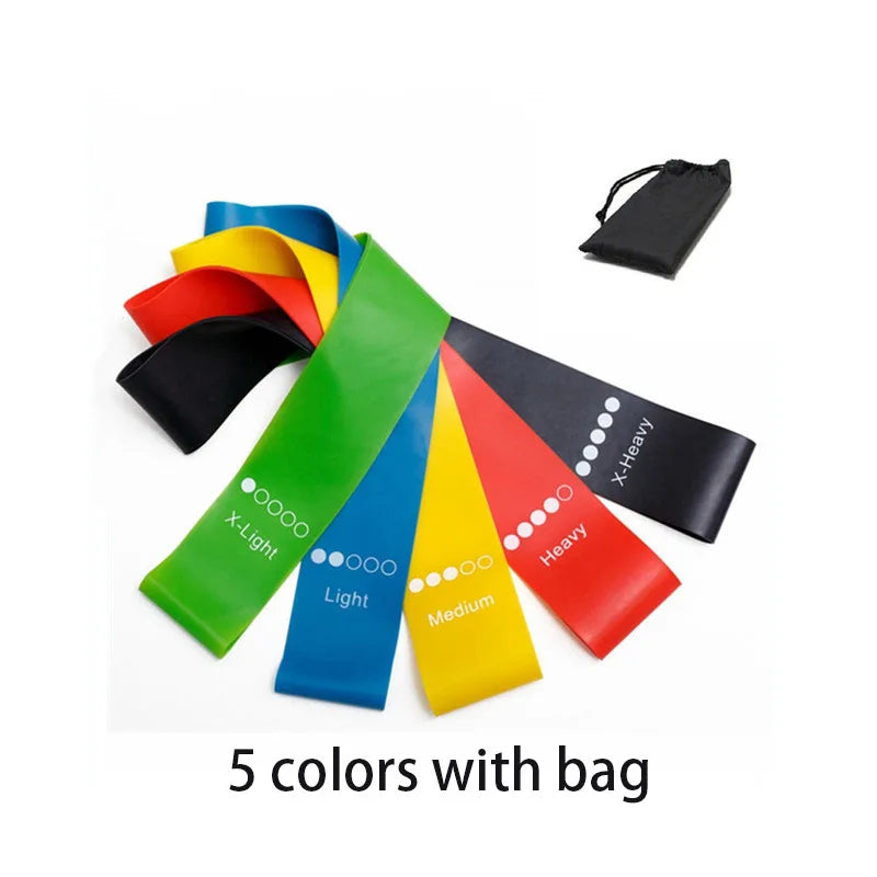 SculptBand™ 5 em 1 - Kit de Faixas de Resistência Premium para Tonificação e Glúteos