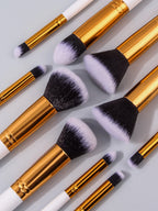 KossShow™ Studio 11 - Kit de Pincéis Profissionais em Madeira com Estojo Premium