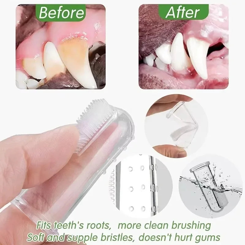 UltraSoft™ Finger Pro - Escova de Dedo com Cerdas de Microfibra de Alta Densidade para Pets