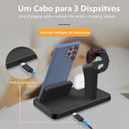 GalaxyDock™ 3 em 1 - A Estação de Carregamento Inteligente para o seu Ecossistema Samsung.