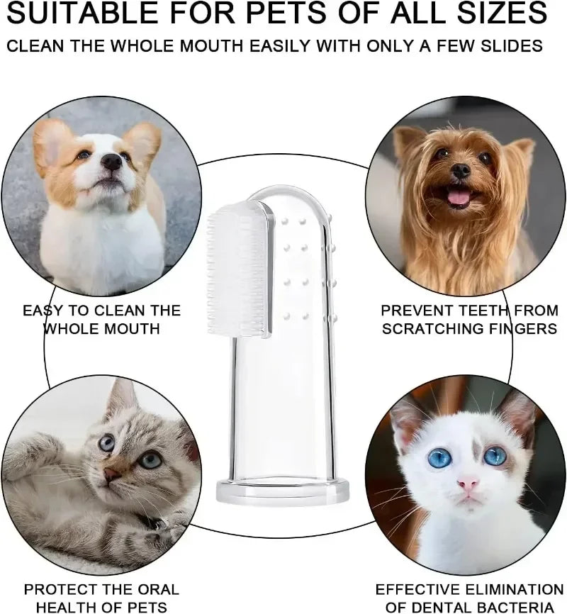 UltraSoft™ Finger Pro - Escova de Dedo com Cerdas de Microfibra de Alta Densidade para Pets