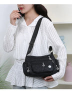 👜 Bolsa Safira™ - Nylon Impermeável e Multicamadas