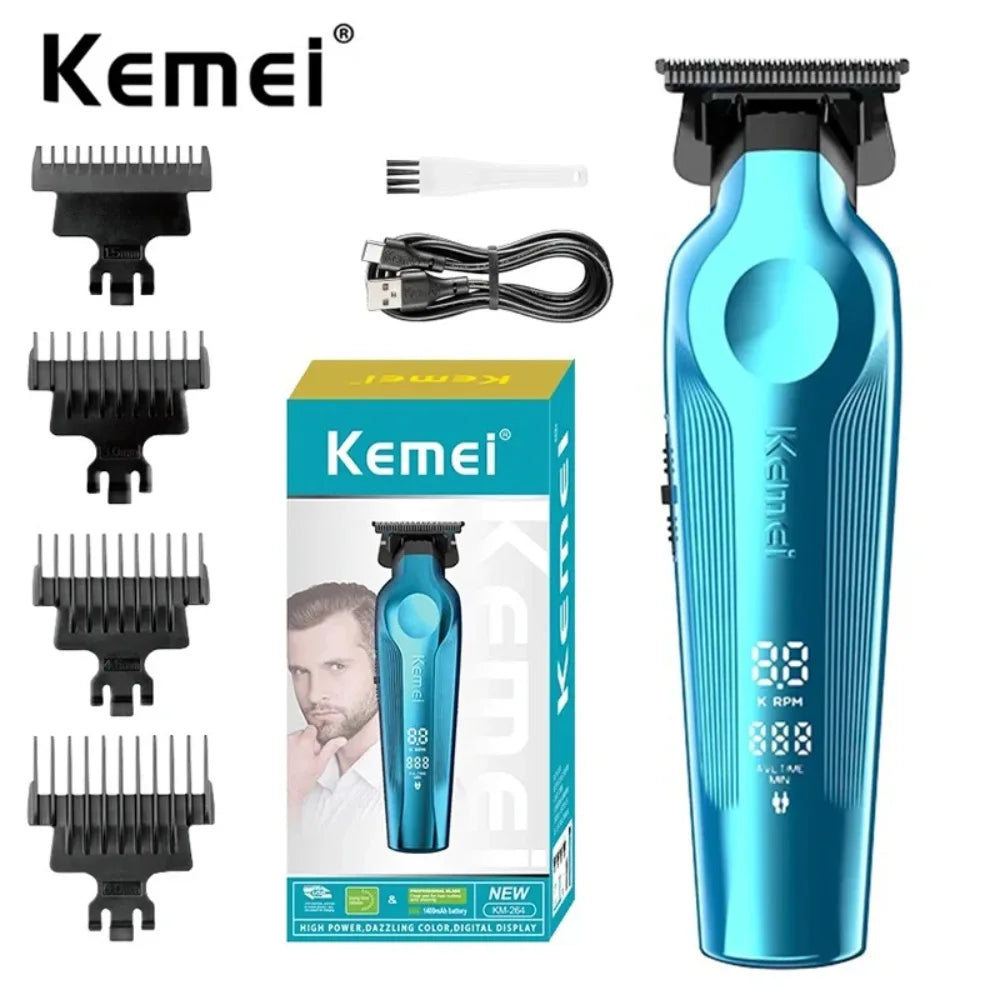 Kemei Gold Pro™ 264 - Máquina de Acabamento Ultra Potente (210 min de Bateria )