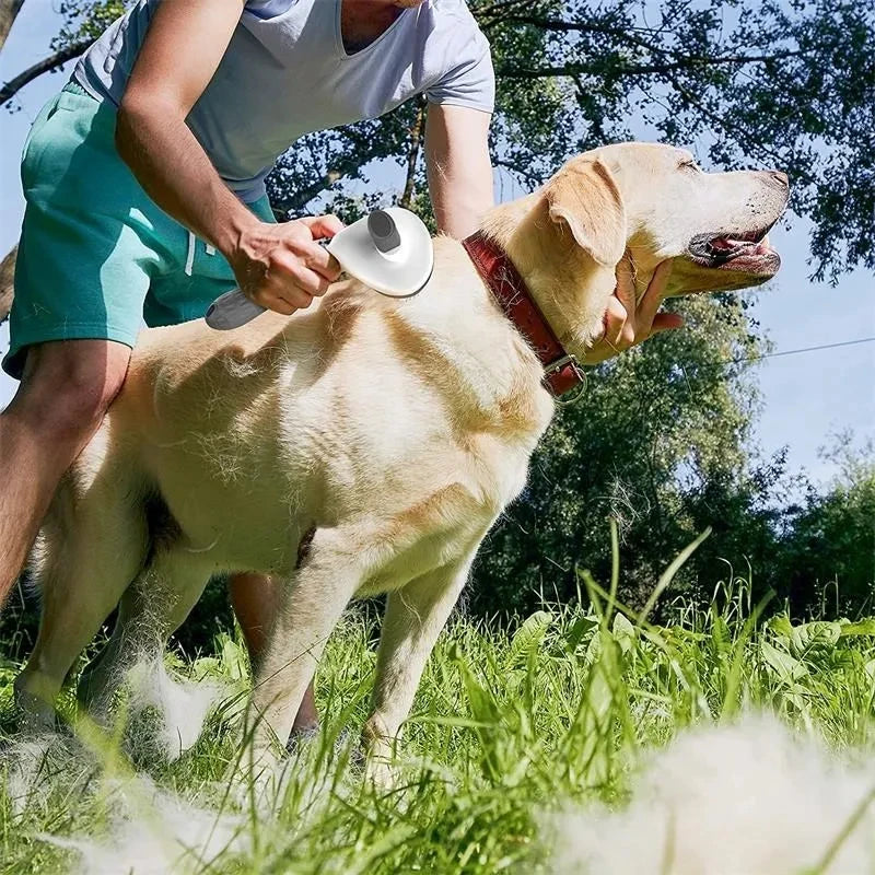 EasyClean™ Pro - Escova Pet Autolimpante com Sistema de Ejeção One-Click