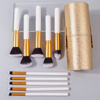 KossShow™ Studio 11 - Kit de Pincéis Profissionais em Madeira com Estojo Premium