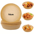 AirClean™ - Kit 100 Forros Antiaderentes Premium para Air Fryer