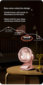 ArcticClip™ 3 em 1 - Ventilador Portátil Recarregável com Clip e Luminária Noturna