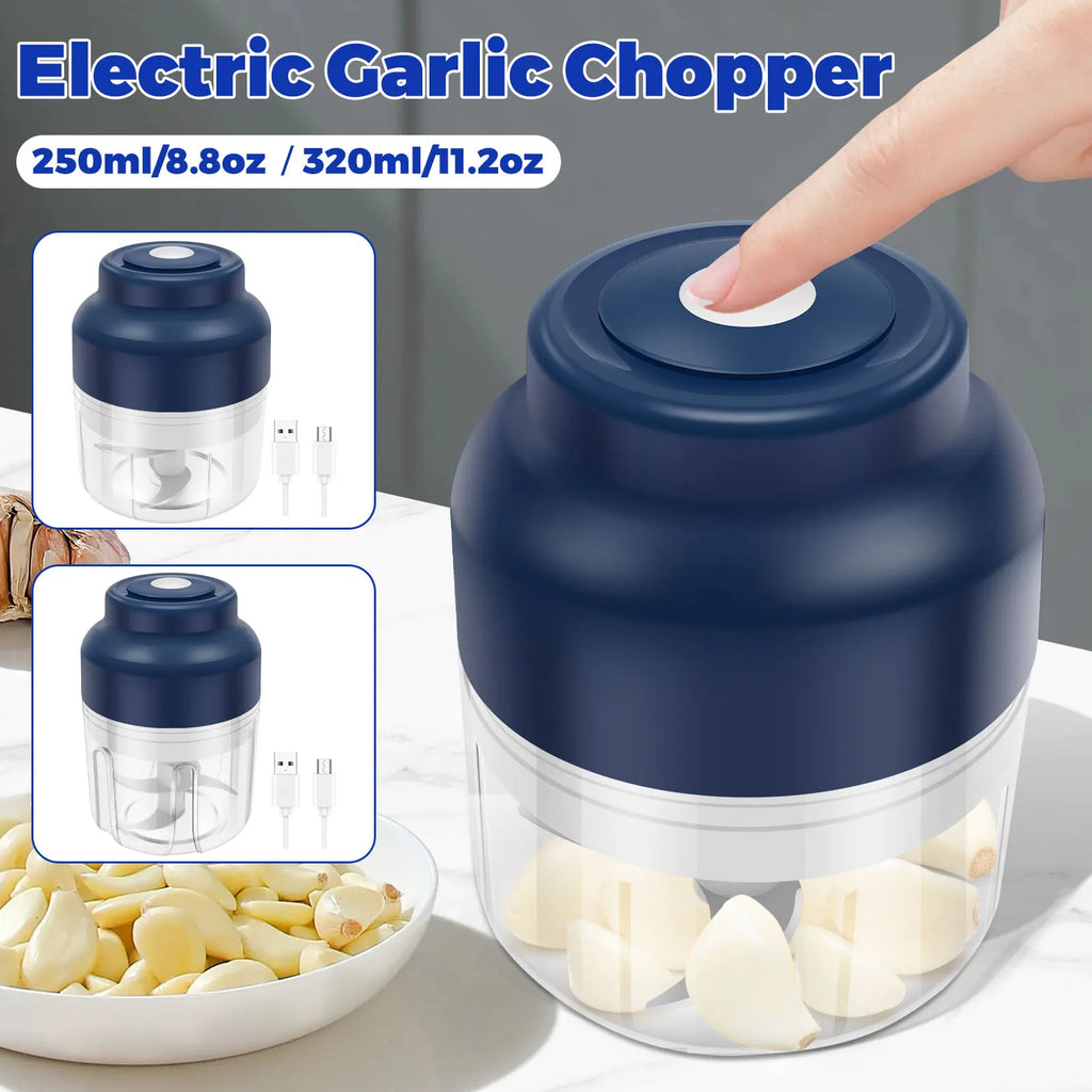PowerGrind™ Nano - Mini Processador Elétrico de Precisão com Lâminas de Aço Cirúrgico