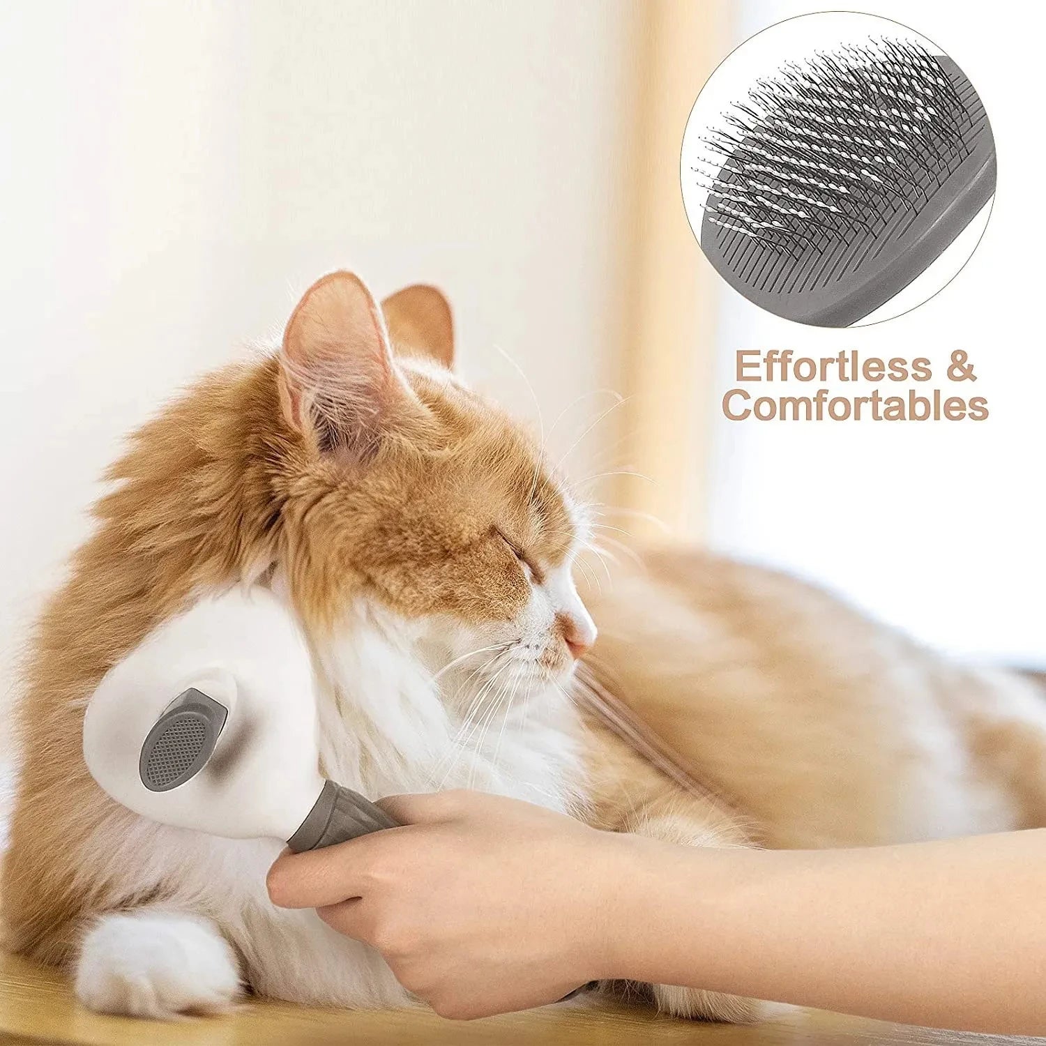 EasyClean™ Pro - Escova Pet Autolimpante com Sistema de Ejeção One-Click