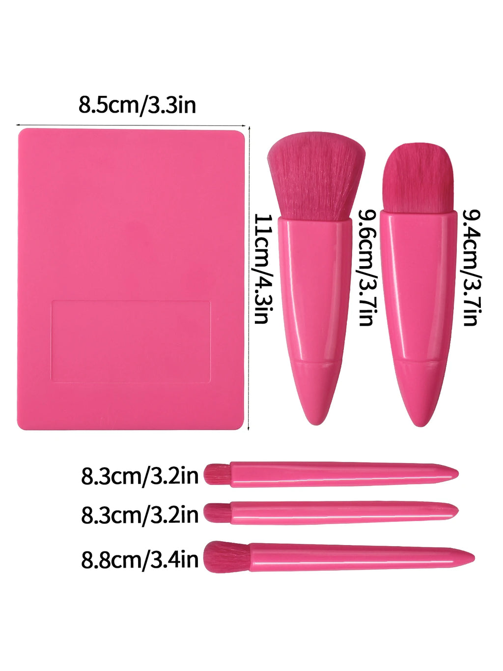 Pocket Beauty™ - Kit Retoque 5 em 1 com Estojo Premium e Espelho