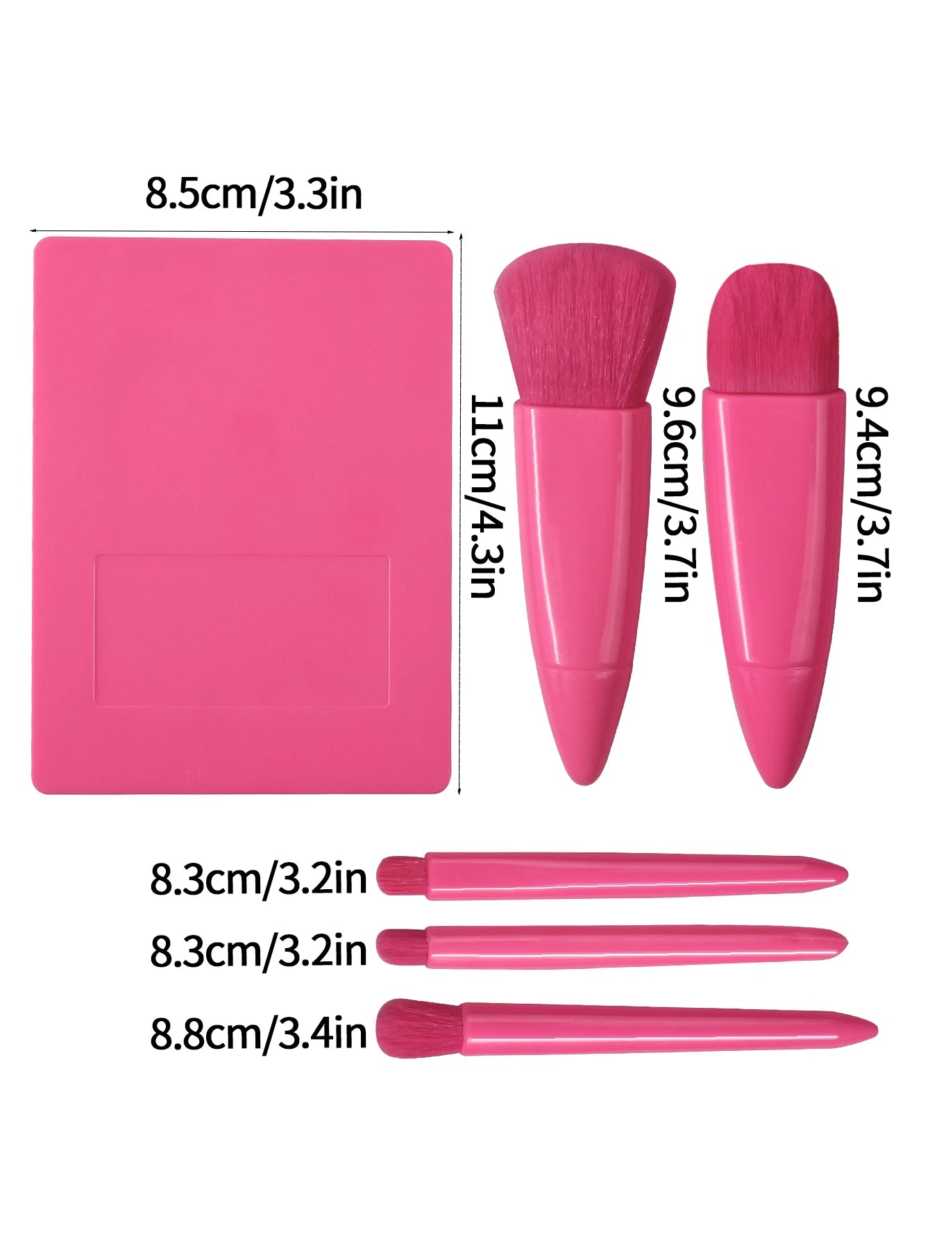 Pocket Beauty™ - Kit Retoque 5 em 1 com Estojo Premium e Espelho
