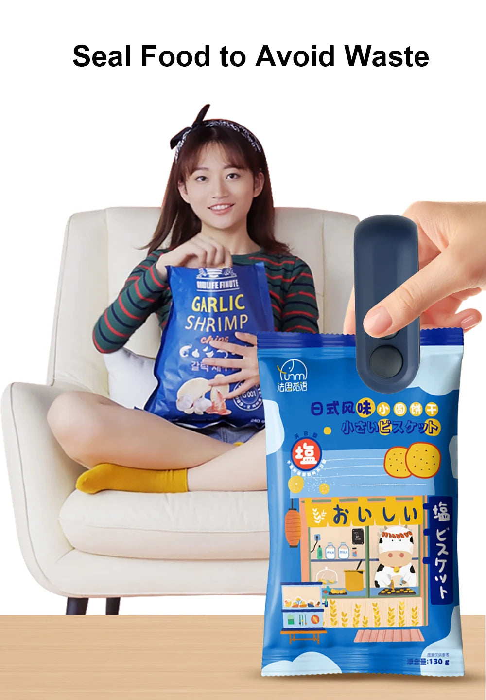 Seladora Magic Seal - Mantenha seus Alimentos Crocantes por Muito Mais Tempo
