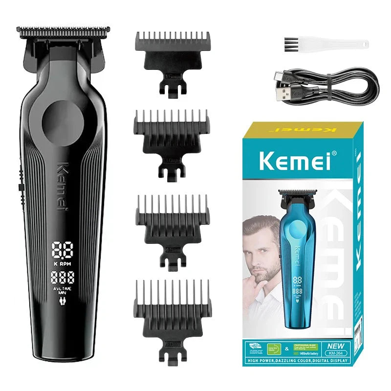 Kemei Gold Pro™ 264 - Máquina de Acabamento Ultra Potente (210 min de Bateria )