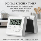 CookTime™ Pro - Cronômetro Digital Magnético com Display LCD de Alta Precisão