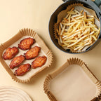 AirClean™ - Kit 100 Forros Antiaderentes Premium para Air Fryer