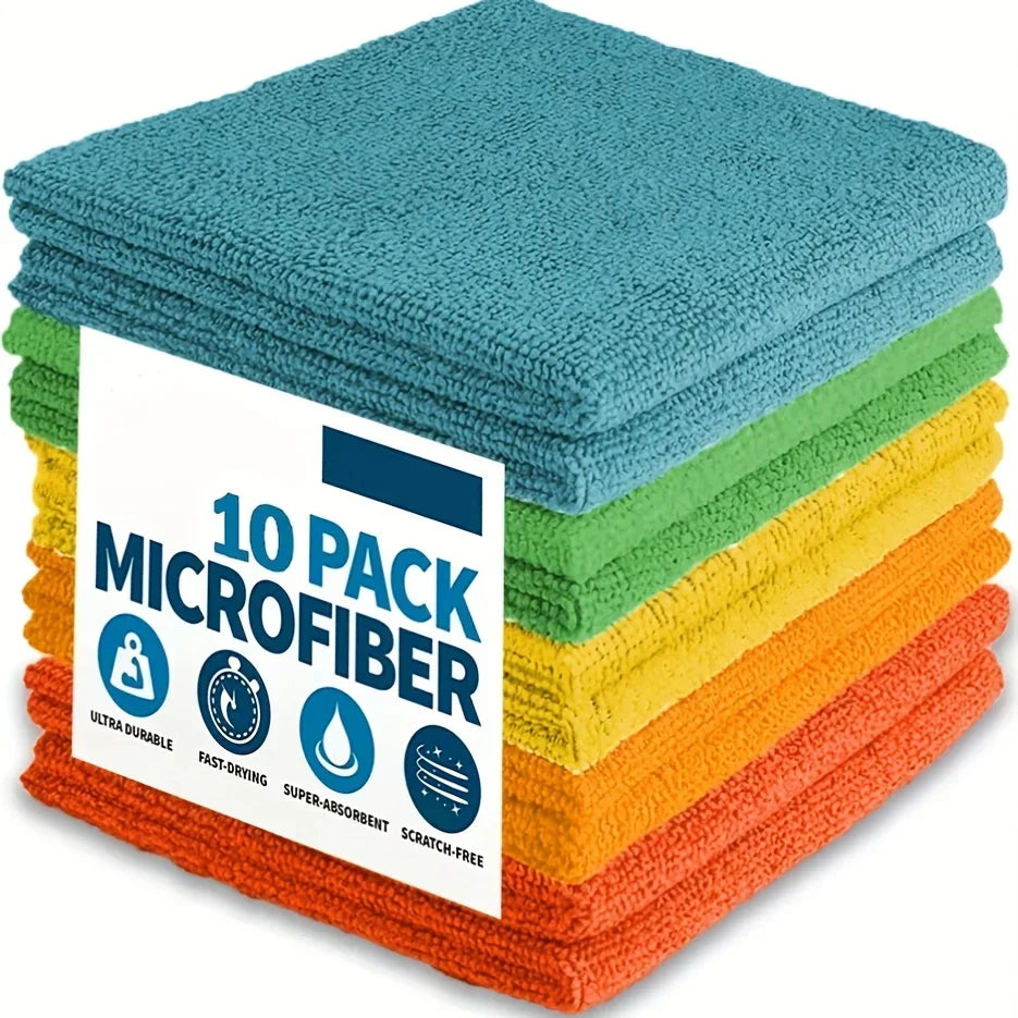 UltraAbsorb™ Max - Super Kit com 20 Panos de Microfibra de Alta Densidade (Multiuso e Anti-Risco)