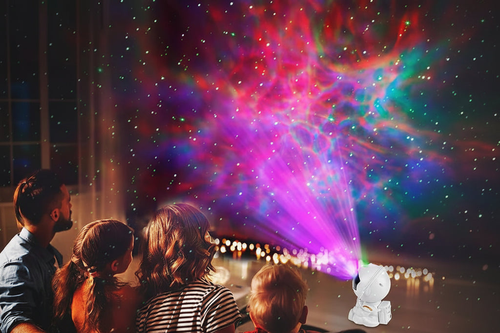 Astronauta Galáctico Pro™ - Projetor de Nebulosas 360º.