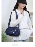 👜 Bolsa Safira™ - Nylon Impermeável e Multicamadas