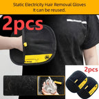 PetGlove™ Double Max - Kit com 2 Luvas Magnéticas Dupla Face para Remoção de Pelos e Massagem Relaxante