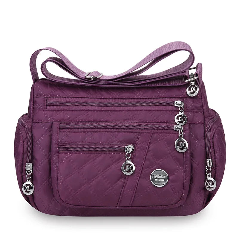 👜 Bolsa Safira™ - Nylon Impermeável e Multicamadas