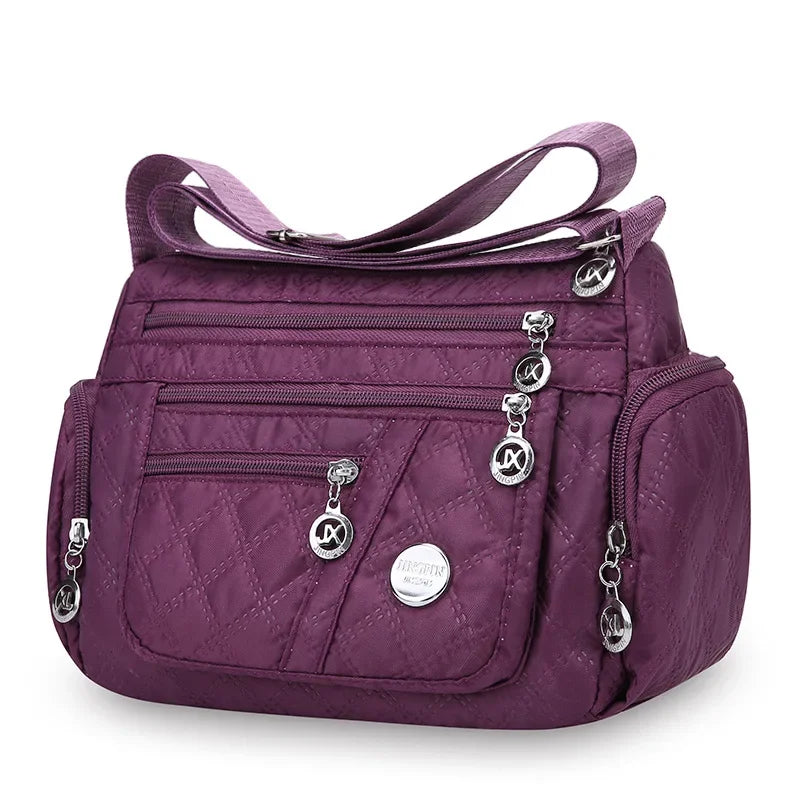 👜 Bolsa Safira™ - Nylon Impermeável e Multicamadas