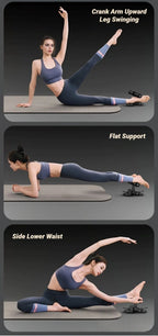 FitAnchor™ Pro - Estação de Treino 2 em 1: Ventosa Abdominal e Extensores de Resistência