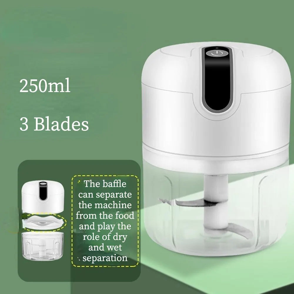 PowerChop™ Pro - Mini Processador Elétrico de Alimentos USB