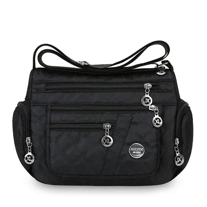 👜 Bolsa Safira™ - Nylon Impermeável e Multicamadas