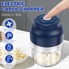 PowerGrind™ Nano - Mini Processador Elétrico de Precisão com Lâminas de Aço Cirúrgico
