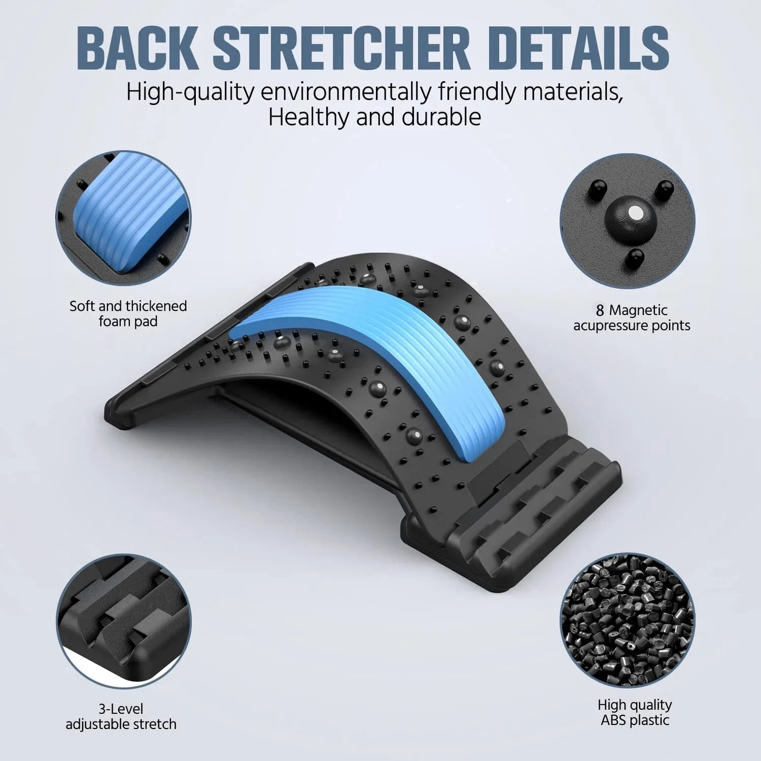 LumbarRelief™ - Alongador e Corretor Lombar Multinível com Pontos de Acupressão
