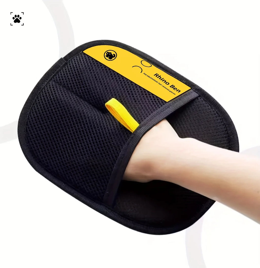 PetGlove™ Double Max - Kit com 2 Luvas Magnéticas Dupla Face para Remoção de Pelos e Massagem Relaxante