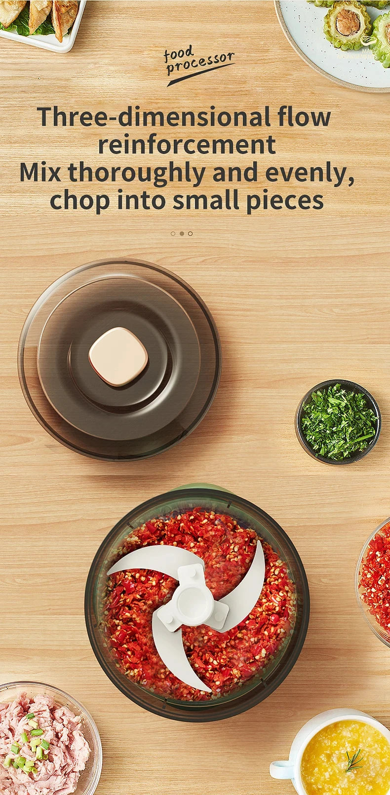 ChefExpress™ 350ml - Mini Processador Elétrico Sem Fio de Alta Potência com Carregamento USB