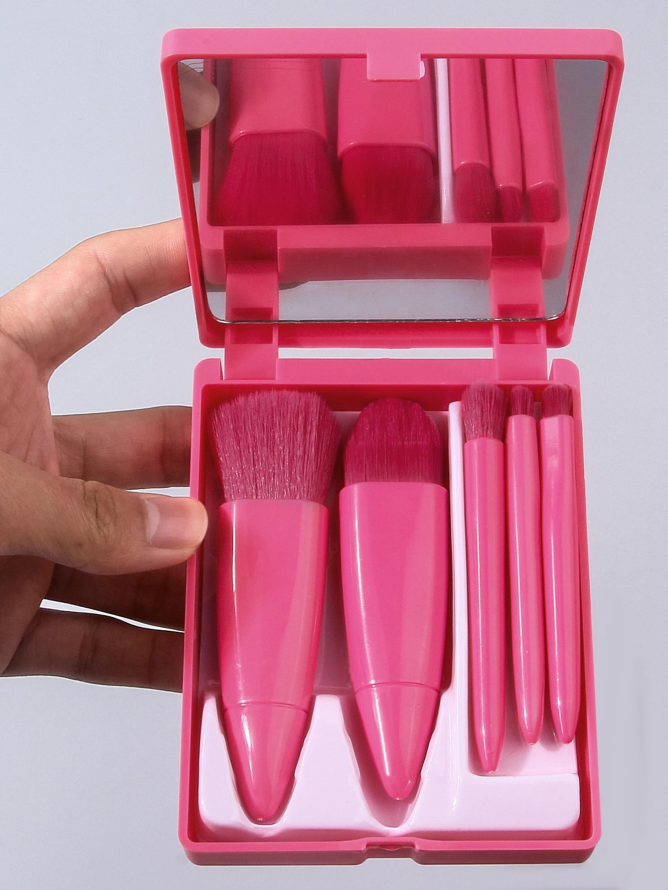 Pocket Beauty™ - Kit Retoque 5 em 1 com Estojo Premium e Espelho