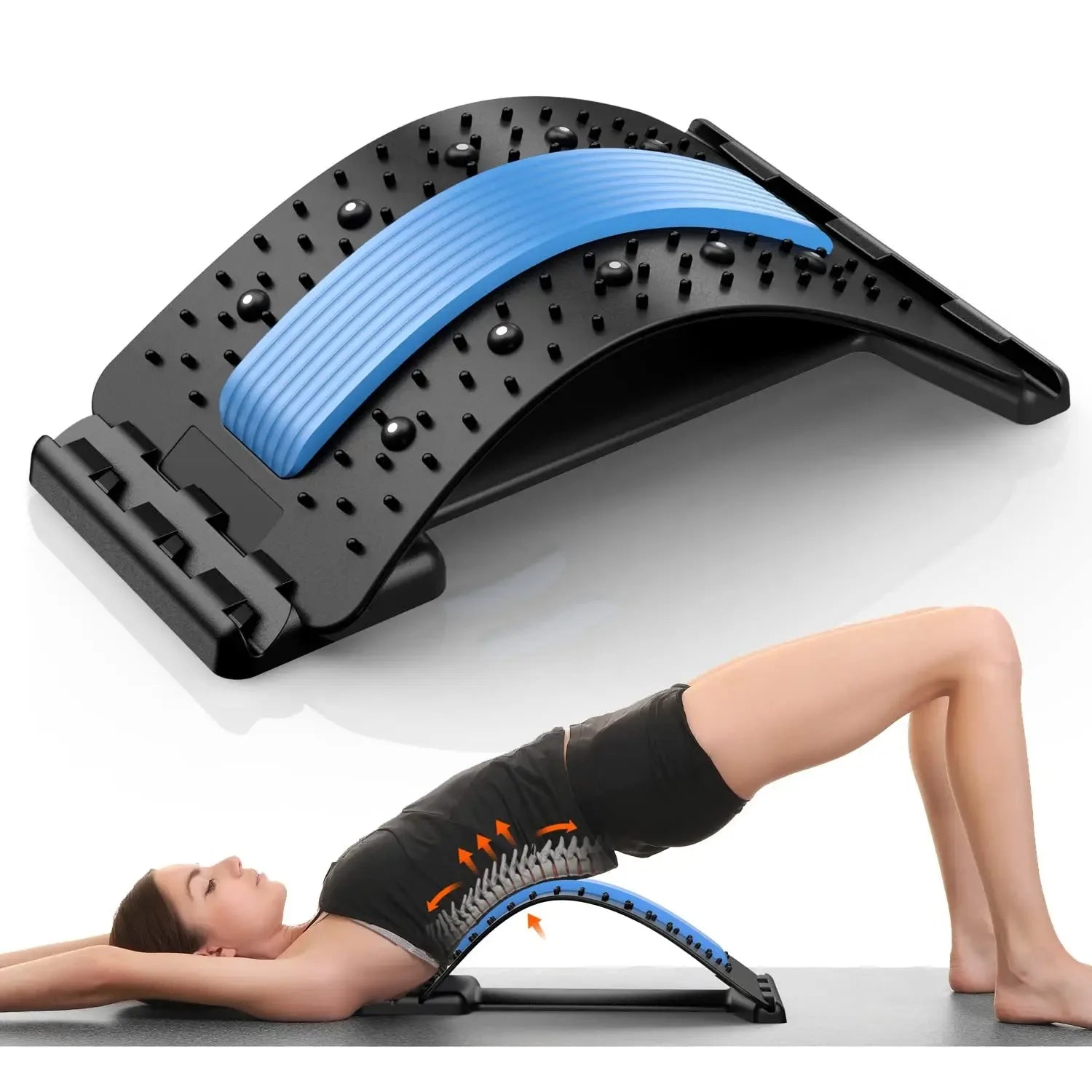 LumbarRelief™ - Alongador e Corretor Lombar Multinível com Pontos de Acupressão