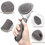 EasyClean™ Pro - Escova Pet Autolimpante com Sistema de Ejeção One-Click