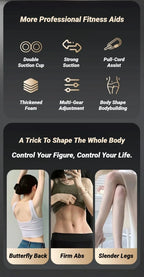 FitAnchor™ Pro - Estação de Treino 2 em 1: Ventosa Abdominal e Extensores de Resistência