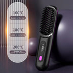 ilkBrush™ Wireless - Escova Alisadora de Cerâmica Sem Fio com Tecnologia Anti-Quebra