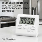 CookTime™ Pro - Cronômetro Digital Magnético com Display LCD de Alta Precisão
