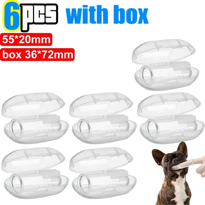 SoftTouch™ Pet - Dedeira de Silicone Premium para Limpeza Bucal e Controle de Tártaro