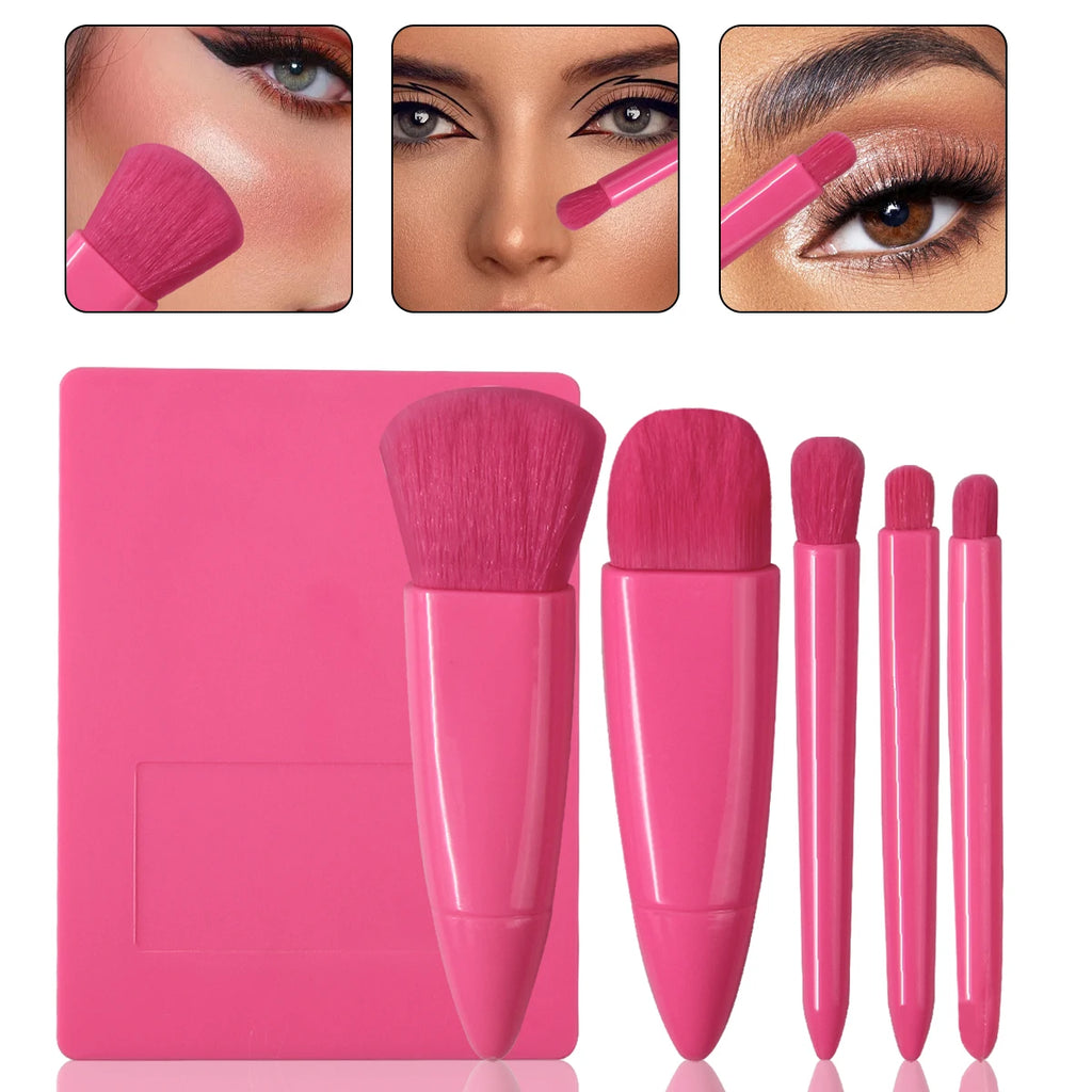 Pocket Beauty™ - Kit Retoque 5 em 1 com Estojo Premium e Espelho
