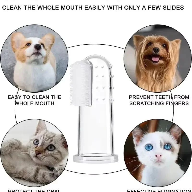 UltraSoft™ Finger Pro - Escova de Dedo com Cerdas de Microfibra de Alta Densidade para Pets