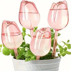 Tulipa Garden™ - Irrigador Automático em Vidro Artesanal para Plantas e Flores