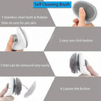 EasyClean™ Pro - Escova Pet Autolimpante com Sistema de Ejeção One-Click