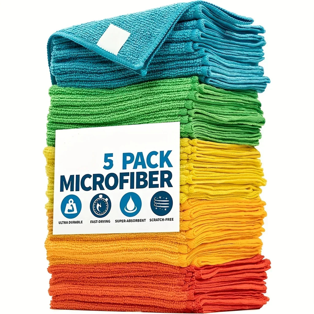 UltraAbsorb™ Max - Super Kit com 20 Panos de Microfibra de Alta Densidade (Multiuso e Anti-Risco)