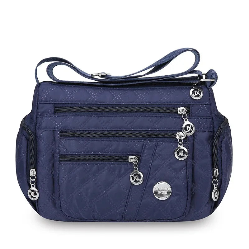 👜 Bolsa Safira™ - Nylon Impermeável e Multicamadas