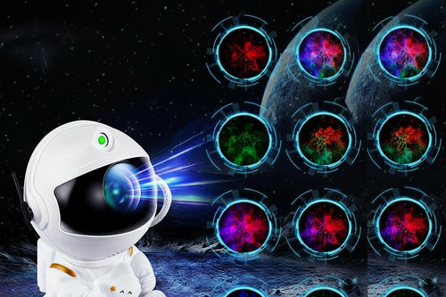 Astronauta Galáctico Pro™ - Projetor de Nebulosas 360º.